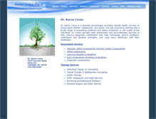 Tablet Screenshot of drkarencrane.com